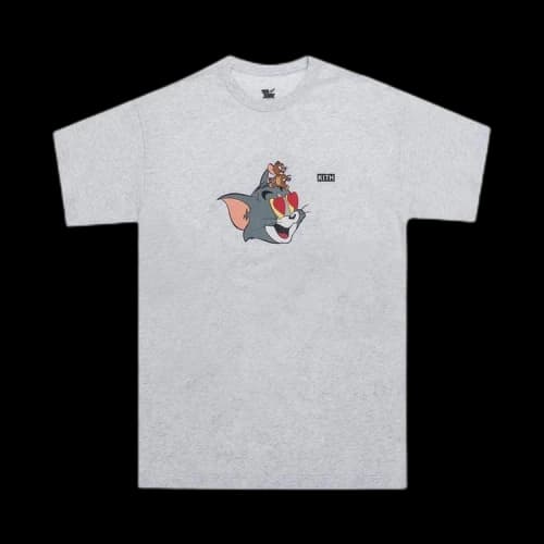 Kith x Tom & Jerry Heart T-Shirt 'Grey'