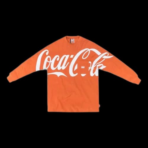 KITH x Coca-Cola L/S Quin Tee Crossover Loose Long Sleeves Unisex Orange