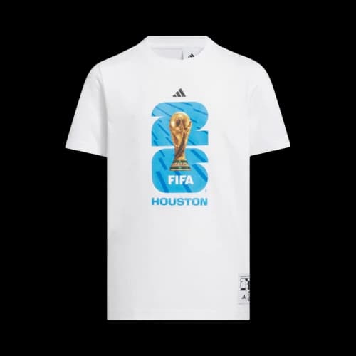 adidas Kids FIFA World Cup 26 Host City Houston Graphic T-shirt White