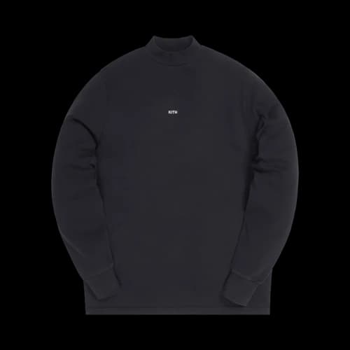 Kith Lenox Long-Sleeve Mockneck 'Black'