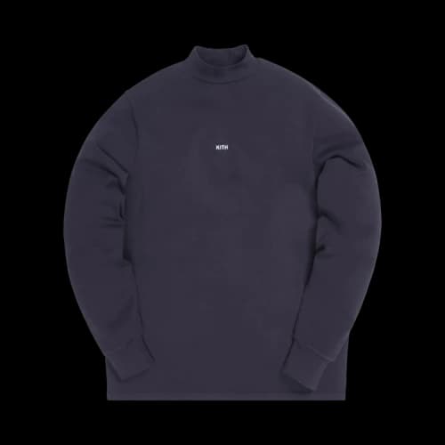 Kith Lenox Long-Sleeve Mockneck 'Battleship'