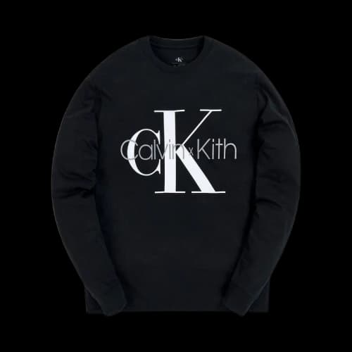Kith For Calvin Klein Long-Sleeve Tee 'Black'