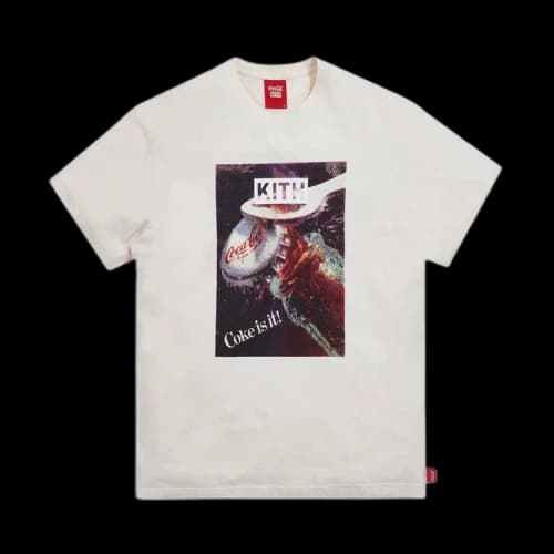 Kith x Coca-Cola Open Bottle Vintage Tee 'Ivory'