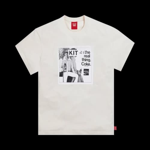 KITH x Coca Cola Crossover 60S Vintage Printing Short Sleeve Unisex White