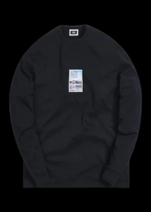 Kith Paris Stamp L/S Tee Black