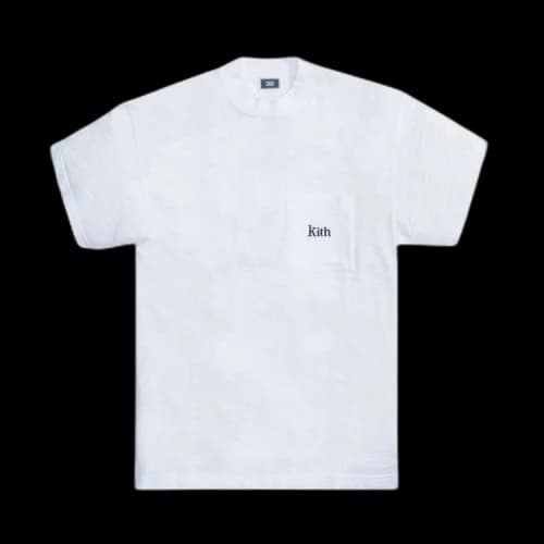 Kith Mock Neck JFK Pocket Tee 'White'