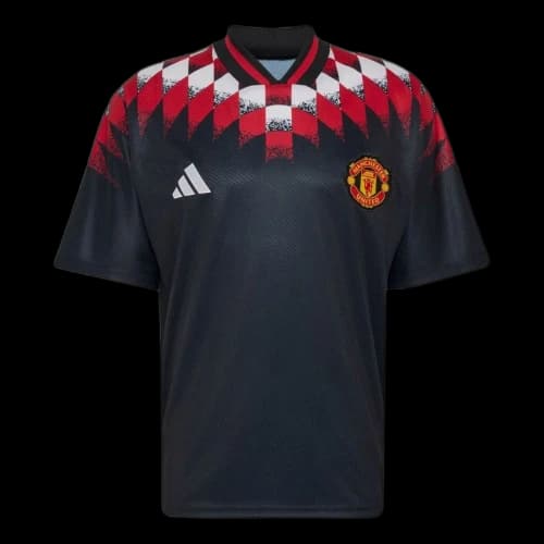 adidas Manchester United Stadium Jersey Asia Sizing 'Black'
