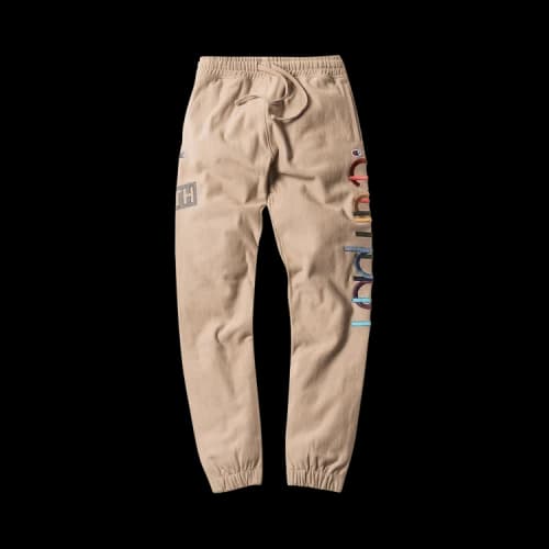 Kith x Champion Double Logo Sweatpant 'Sand'