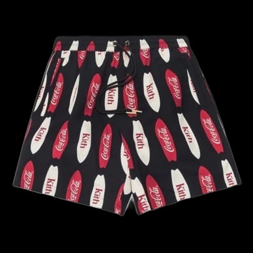 Kith x Coca-Cola Surf Board Print Hardaway Short 'Black'