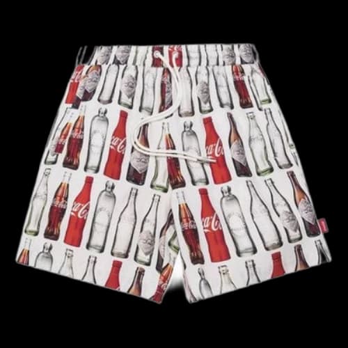 KITH x Coca-Cola Surf Board Print Hardaway Shorts 'White'