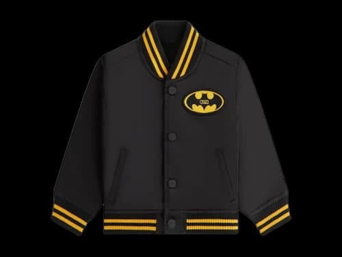 Kith x Batman Baby Satin Bomber Jacket Black