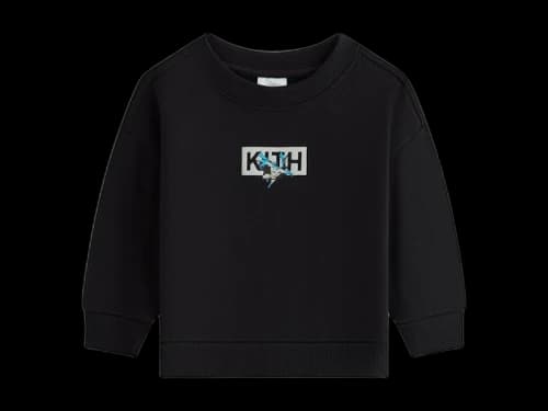 Kith x Batman Baby Classic Logo Nelson Crewneck Black