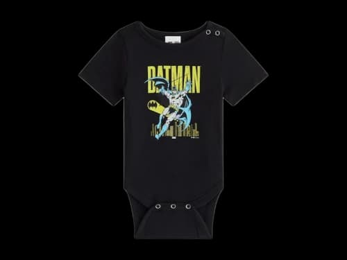 Kith x Batman Baby Classic Vintage Bodysuit Black