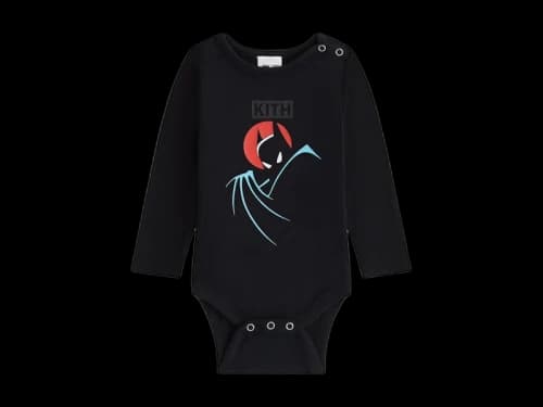 Kith x Batman Baby Animated Vintage Bodysuit Black