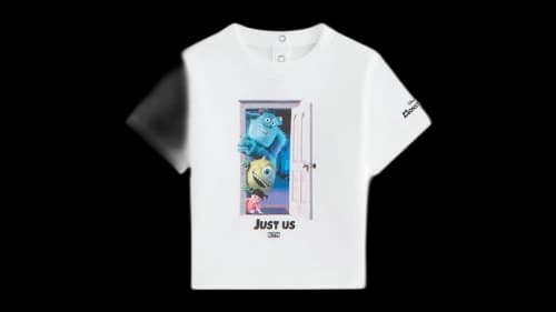 Kith x Disney Pixar Baby Monsters Inc. Just Us Tee White