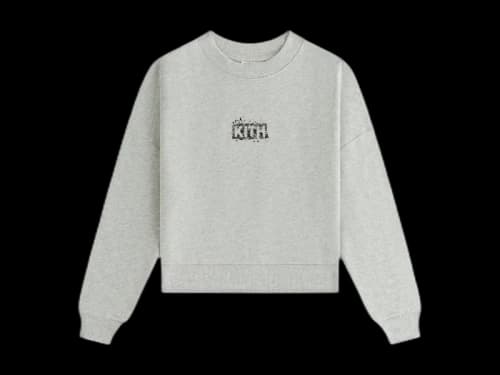 Kith x Batman Kids Bats Nelson Crewneck Light Heather Grey