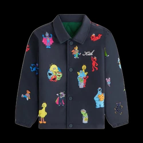 Kith Kids x Sesame Street Reversible Coaches Jacket 'Black'