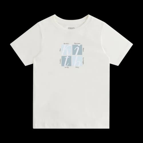 Kith Kids Typography Tee 'Sandrift'