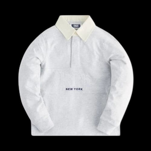 Kith Kids Rugby Shirt 'Light Heather Grey'