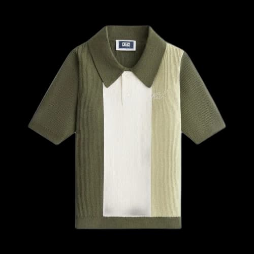 Kith Kids Colorblocked Tilden Polo 'Clover'