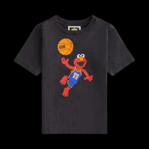 Kith Kids x Sesame Street Basketball Elmo Vintage Tee 'Black'