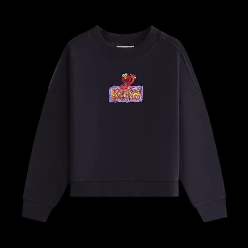 Kith Kids x Sesame Street Elmo Nelson Crewneck 'Black'
