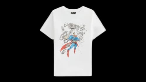 Kith x Superman Kids Chains Vintage Tee White