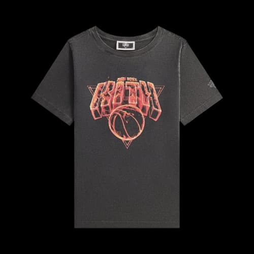 Kith For The New York Knicks Vintage Fire Tee 'Black'