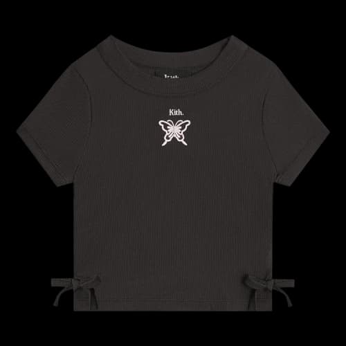 Kith Mulberry Ruched Rib Tee 'Black'