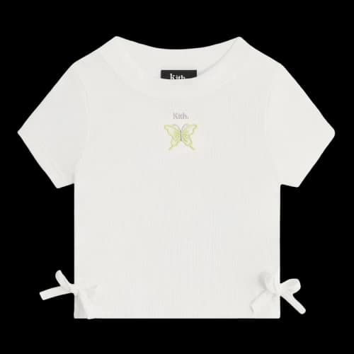 Kith Mulberry Ruched Rib Tee 'White'