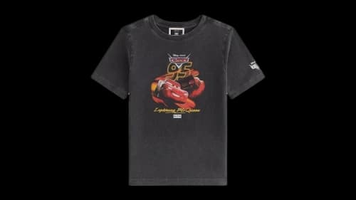 Kith x Disney Kids Pixar Lightning Mcqueen Vintage Tee Black