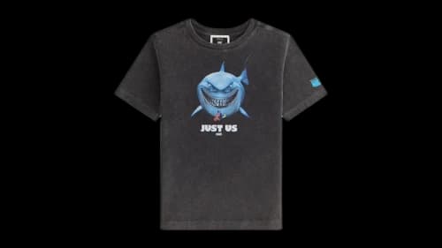 Kith x Disney Kids Pixar Finding Nemo Poster Vintage Tee Black