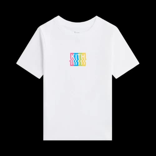 Kith Warp Logo Graphic Tee 'White'