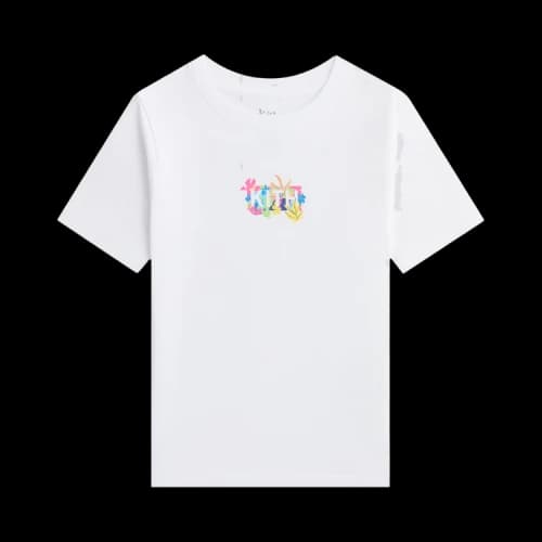 Kith Abstract Tropical Classic Logo Graphic Tee 'White'