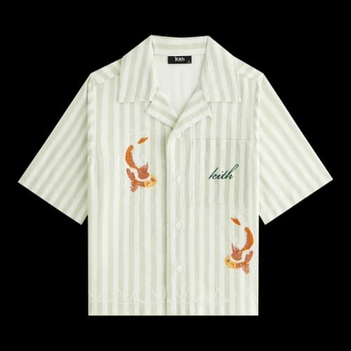 Kith Embroidered Thompson Camp Shirt 'Sage'