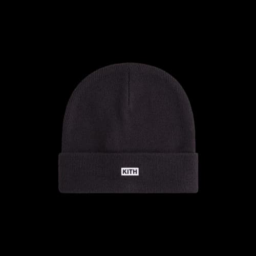 Kith Kids Classic Logo Classic Rib Beanie 'Black'