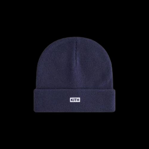 Kith Kids Classic Logo Classic Rib Beanie 'Nocturnal'