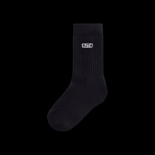 Kith Classic Crew Socks 'Black'
