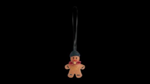 Kith Kithmas Leather Gingerbread Man Bag Charm Stadium