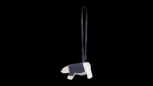 Kith Kithmas Monogram Leather Polar Bear Bag Charm Nocturnal