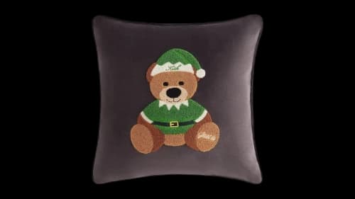 Kith Kithmas Teddy Bear Pillow Kindling