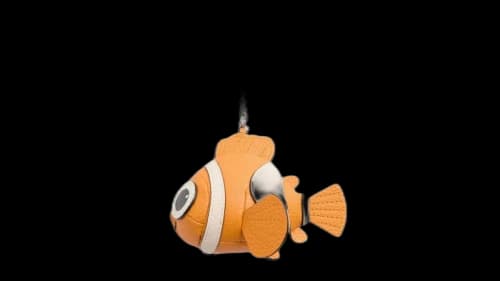 Kith x Disney Pixar Finding Nemo Leather Key Charm Multicolor