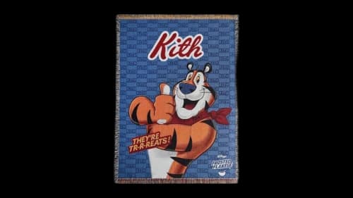 Kith Treats Kellogg’s Frosted Flakes Cereal Tony the Tiger Tapestry Blanket Current