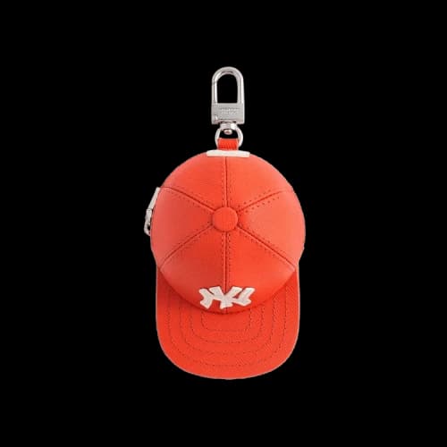 Kith For The New York Yankees Baseball Cap Leather Pouch 'Poppy'