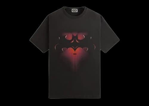 Kith x Batman And Robin Logo Vintage Tee Black