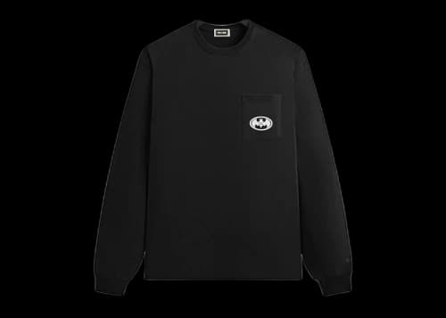 Kith x Batman History Vintage Pocket Long Sleeve Tee Black