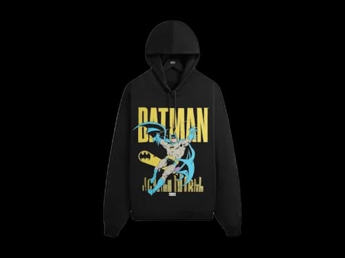 Kith x Batman Classic Vintage Nelson Hoodie Black