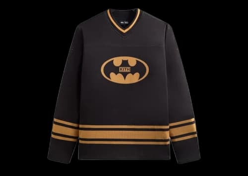 Kith x Batman Long Sleeve Malik Jersey Black