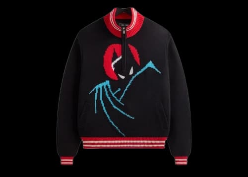 Kith x Batman Wyona Quarter Zip Sweater Black