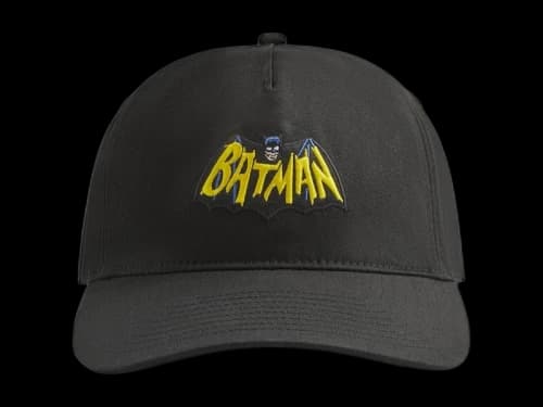 Kith x Batman Twill Low Pinch Crown Snapback Cap Black